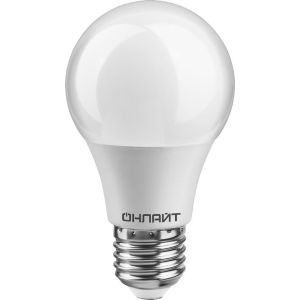 Лампа светодиодная 61 140 OLL-A60-10-230-6.5K-E27 грушевидная 10Вт ОНЛАЙТ 61140