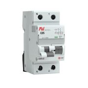 Выключатель автоматический дифференциального тока 2п (1P+N) C 25А 30мА тип AC 6кА DVA-6 Averes EKF rcbo6-1pn-25C-30-ac-av