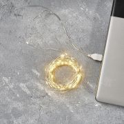 Гирлянда светодиодная «Роса» 10м 100LED тепл. бел. 1Вт IP20 USB Neon-Night 315-976