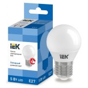 Лампа светодиодная ECO G45 5Вт шар 6500К E27 230В IEK LLE-G45-5-230-65-E27