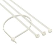 Хомут кабельный 3.6х200 P6.6 с двойным замком бел. (уп.100шт) DKC 21214SR