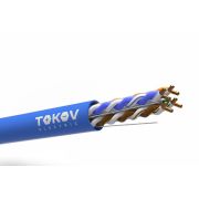 Кабель витая пара U/UTP 4х2х24AWG(0.57мм) кат.6 LSZH TOKOV PRO Fluke tested (м) TOKOV ELECTRIC TKP-C08-U/UTP-42-6-305-LSZH