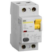 Выключатель дифференциального тока (УЗО) 2п 16А 30мА тип AC ВД1-63 IEK MDV10-2-016-030